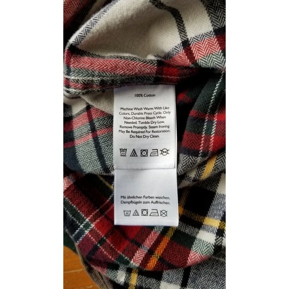 Eddie Bauer Flannel -Red/Green/White Plaid -Small - Picture 5 of 5